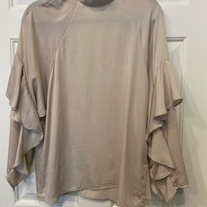 HM Conscious long ruffle sleeve blouse